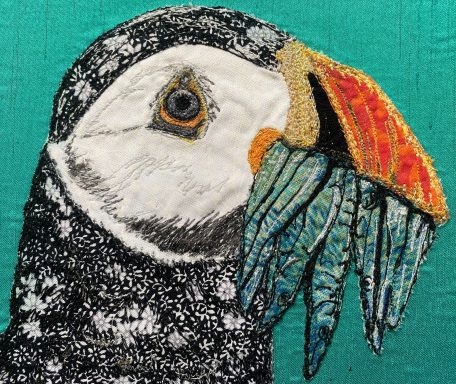 A fishing Puffin